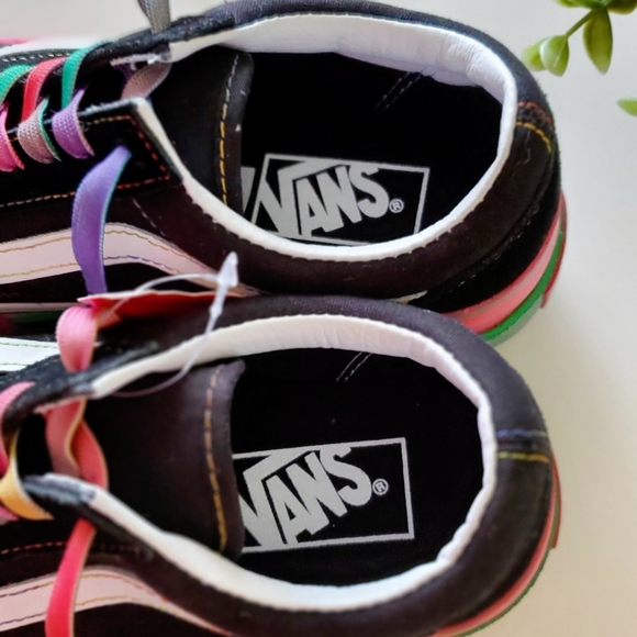 VANS GLITTER OLD SKOOL STACKED SHOES - Picture 5 of 10